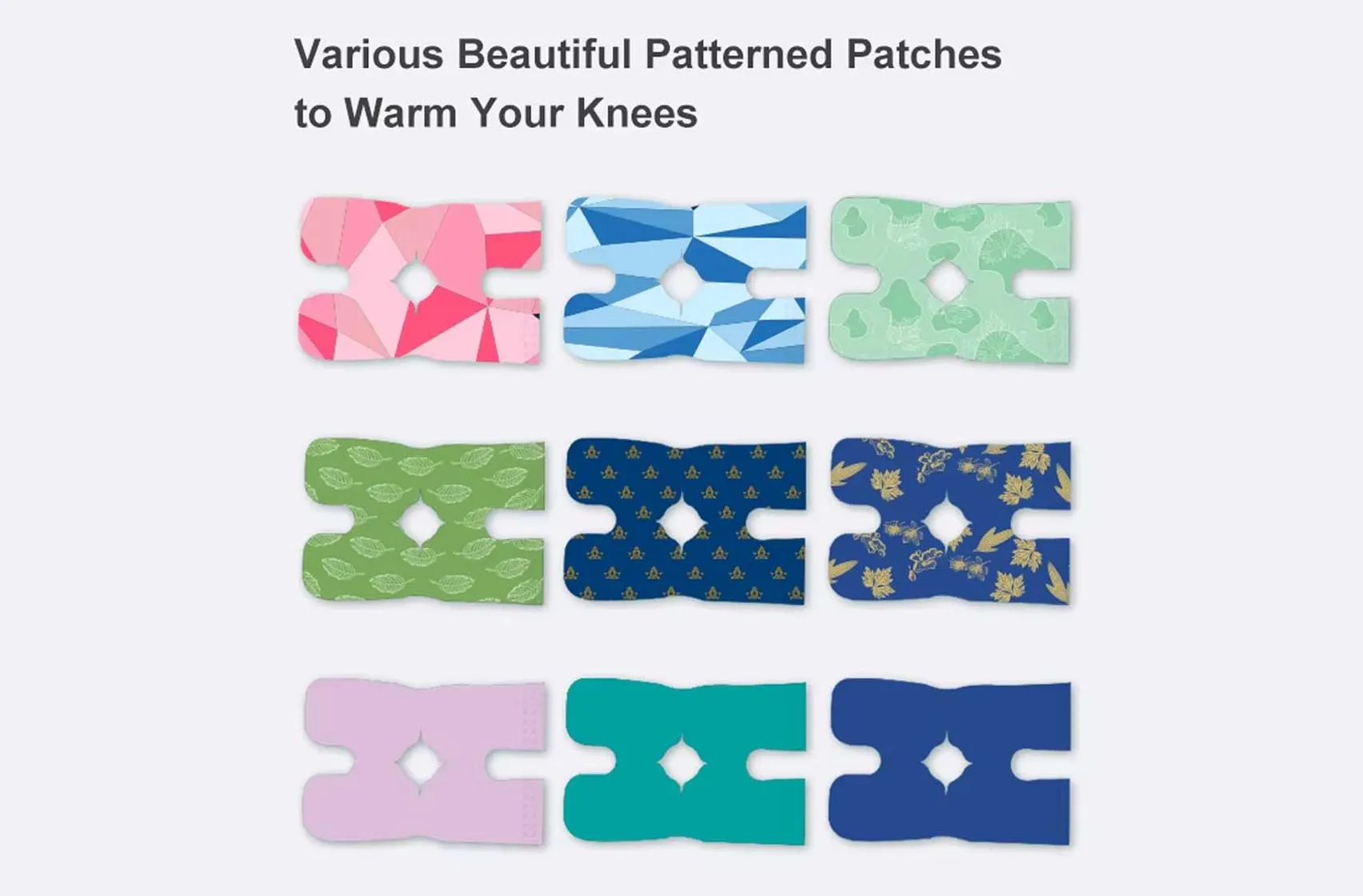 Various Beautiful Patterned Patches to Warm Your Knees