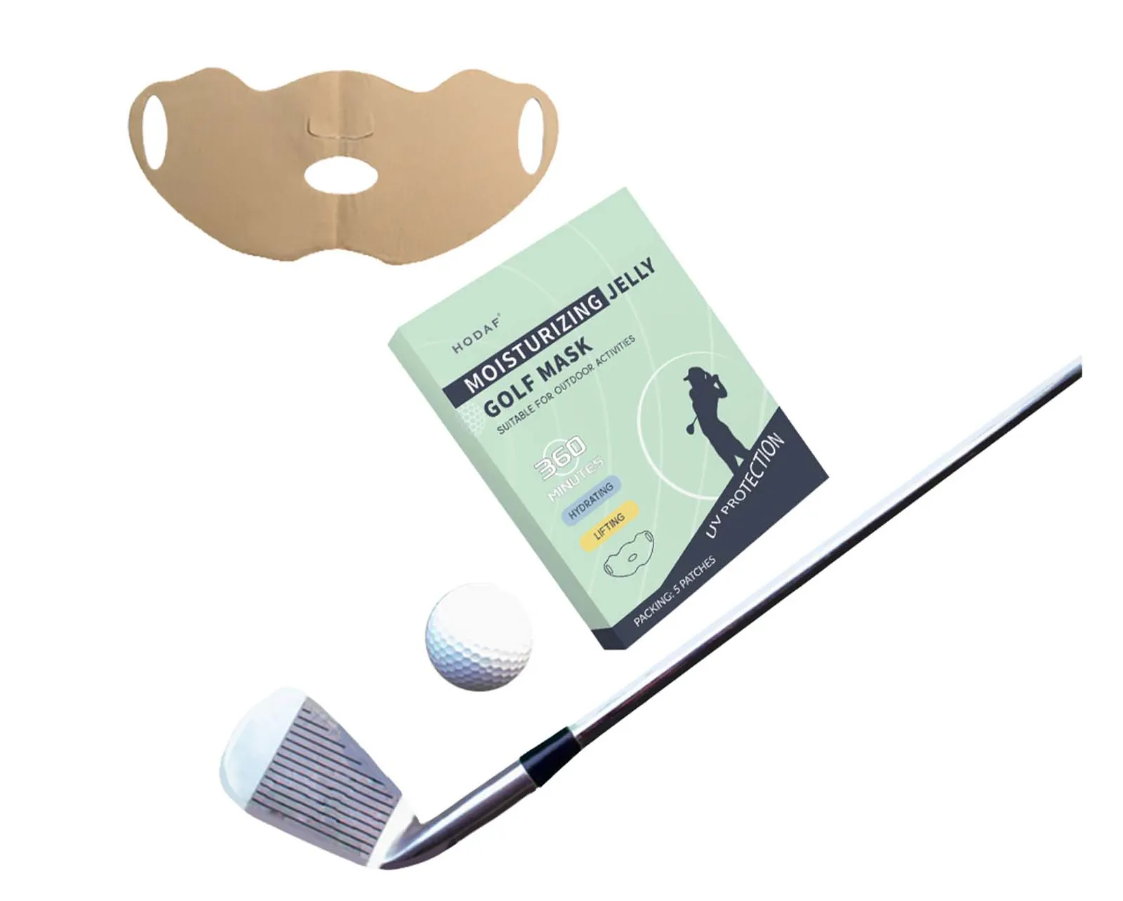 Golf Hydrogel Facial Under Skin Mask