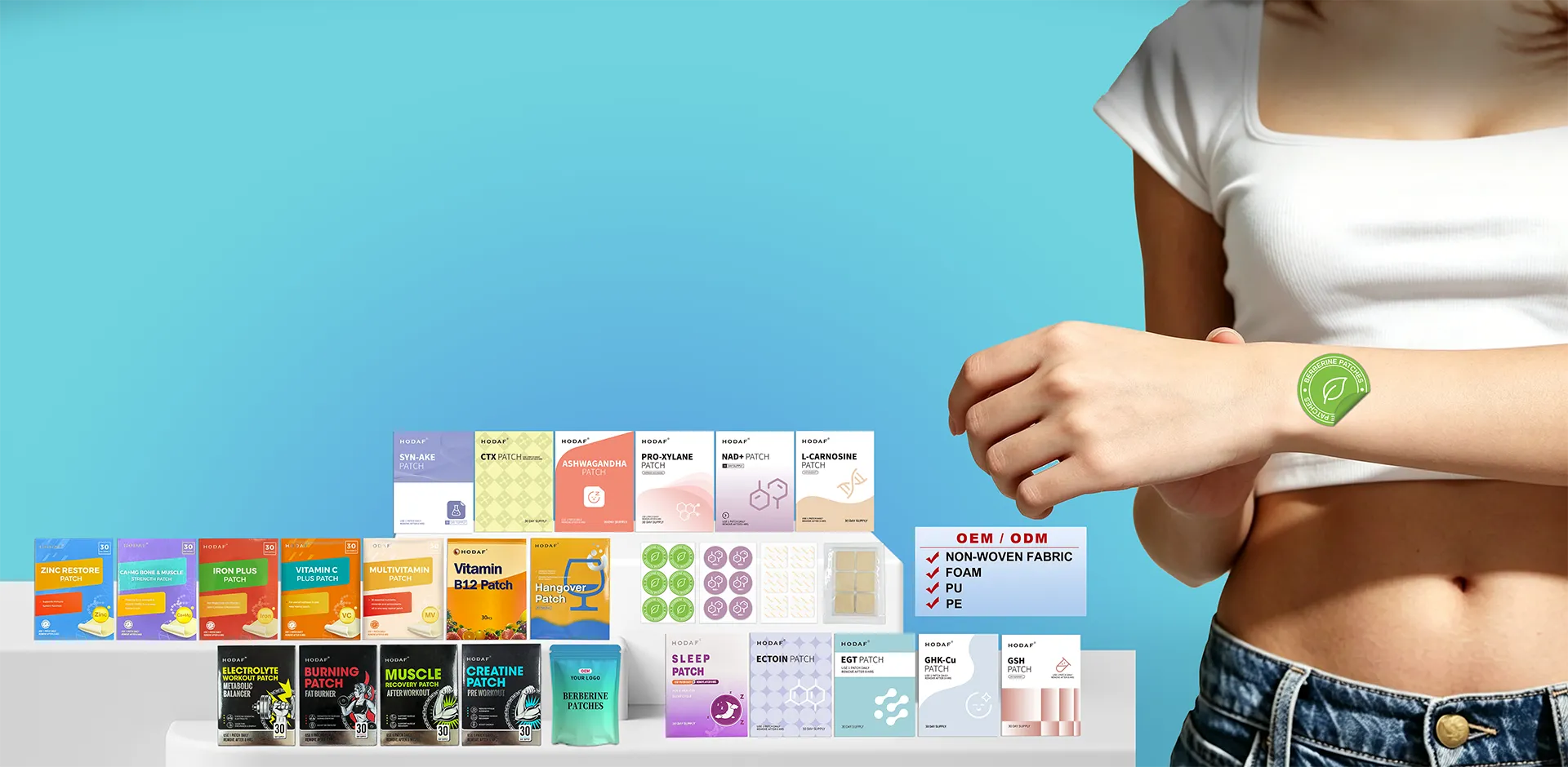 Skip Pills, Choose HODAF Transdermal Patches for Steady Absorption Advanced Transdermal Patches.